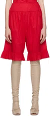Colleen Allen Ssense Exclusive Red Victorian Bloomers In Red
