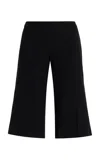 Colleen Allen Stretch Wool Bootcut Short In Black