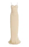 Colleen Allen Tulle Bralette Dress In Neutral