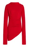 Colleen Allen Twist Cotton Pullover In Red