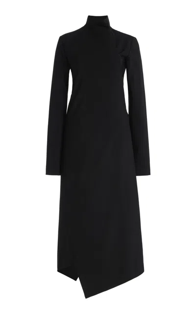 Colleen Allen Wrapped Wool Jacket In Black