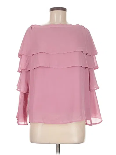 Pre-owned Colleen Lopez 3/4 Sleeve Blouse In Pink