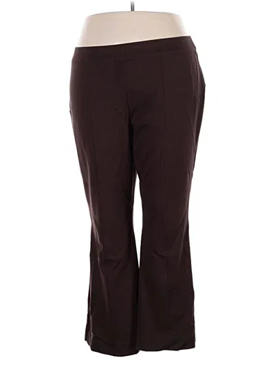Pre-owned Colleen Lopez Active Pants In Brown
