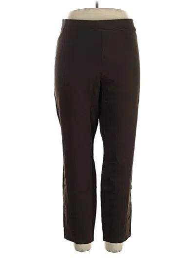 Pre-owned Colleen Lopez Active Pants In Brown