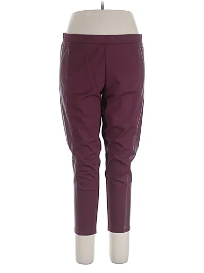 Pre-owned Colleen Lopez Active Pants In Burgundy