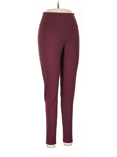 Pre-owned Colleen Lopez Active Pants In Burgundy