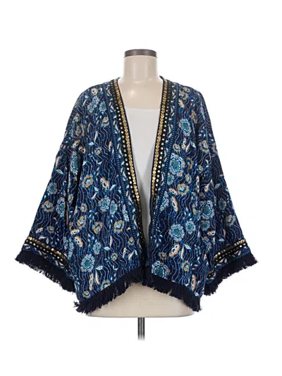 Pre-owned Colleen Lopez Cardigan Sweater In Blue