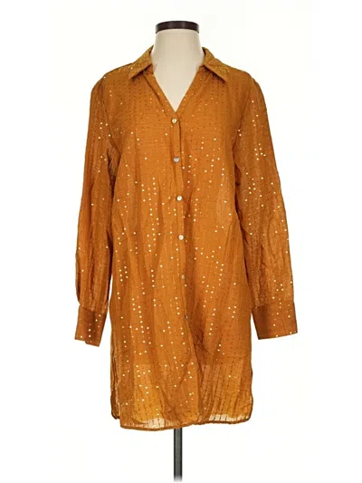 Pre-owned Colleen Lopez Casual Dress In Brown