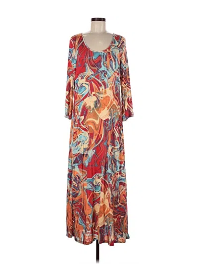 Pre-owned Colleen Lopez Casual Dress In Brown