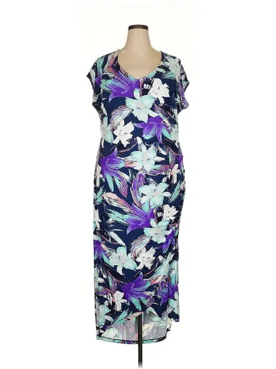 Pre-owned Colleen Lopez Cocktail Dress In Purple