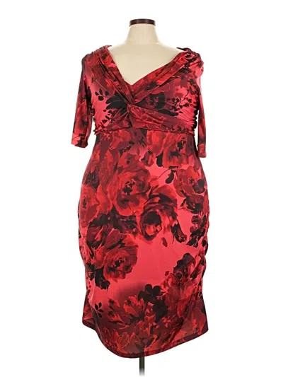 Pre-owned Colleen Lopez Cocktail Dress In Red