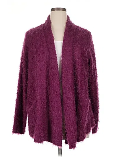 Pre-owned Colleen Lopez Faux Fur Jacket In Purple