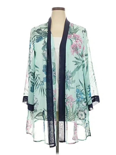 Pre-owned Colleen Lopez Kimono In Blue