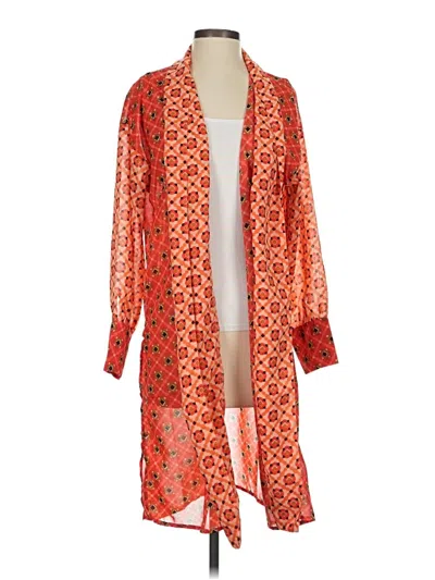 Pre-owned Colleen Lopez Kimono In Orange