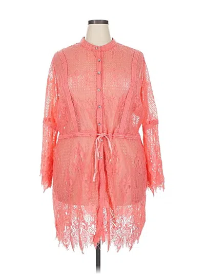 Pre-owned Colleen Lopez Kimono In Pink