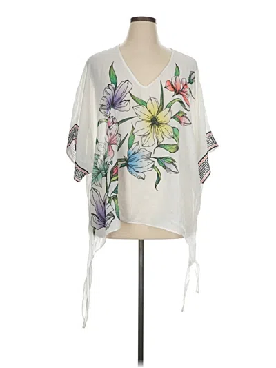 Pre-owned Colleen Lopez Kimono In White