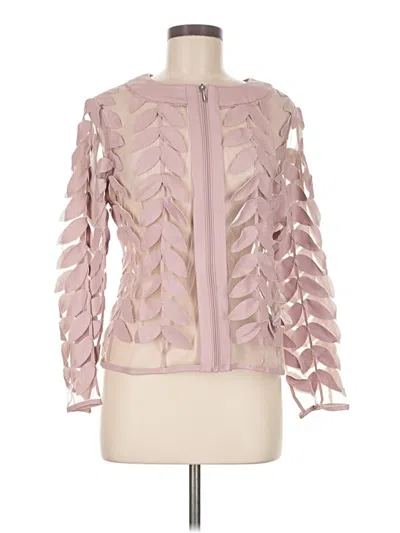Pre-owned Colleen Lopez Long Sleeve Blouse In Pink