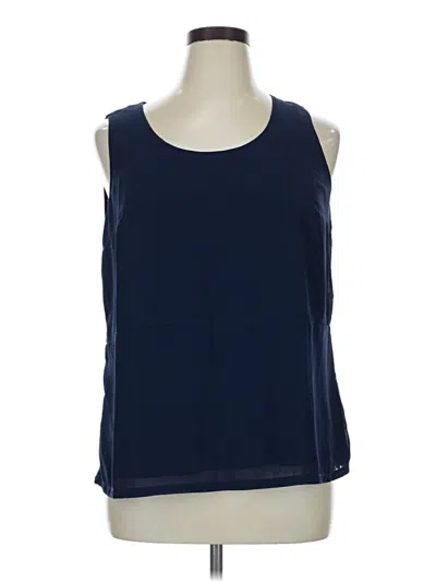 Pre-owned Colleen Lopez Sleeveless Blouse In Blue