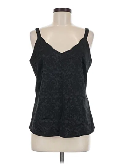 Pre-owned Colleen Lopez Sleeveless Top Black Halter Neckline Tops