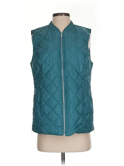 Pre-owned Colleen Lopez Vest In Green