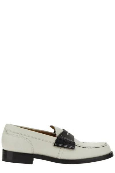 College Leather Loafer In White