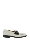 College Leather Loafers In White