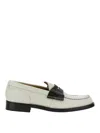 College Leather Loafers In White