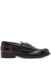 College Leather Loafers In Brown