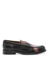 College Leather Loafers In Black