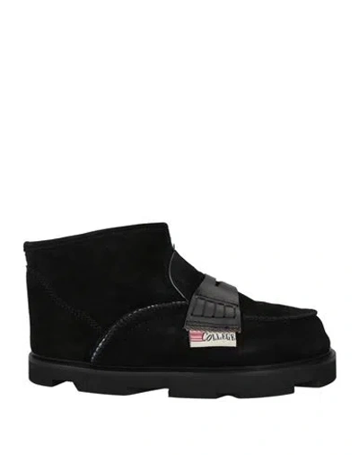 College Woman Ankle Boots Black Size 8 Leather