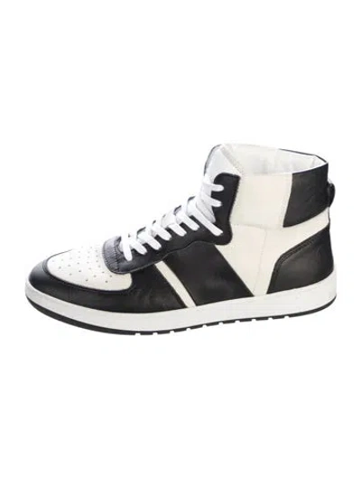 Pre-owned Collegium Leather Colorblock Pattern Sneakers In Multi