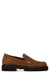 Collegium Lug Sole Penny Loafer In Brown