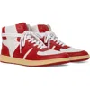 Collegium Pillar Destroyer High Top Sneaker In Red