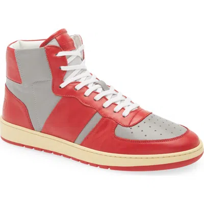 Collegium Pillar Destroyer High Top Sneaker In Red