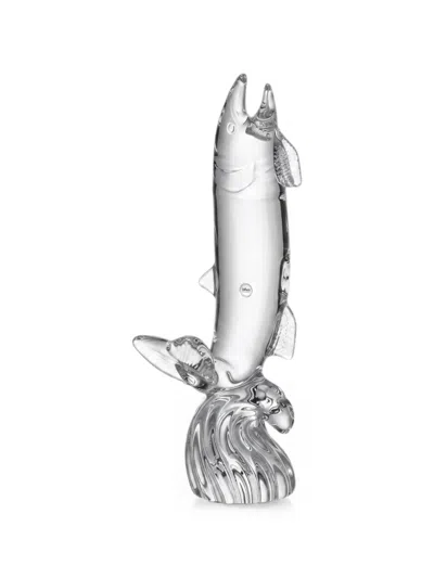 Collevilca Crystal Fish Sculpture In White