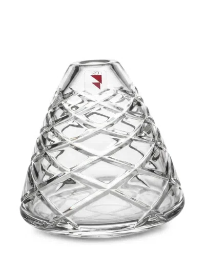 Collevilca Dondolo Diamond-cut Vase In Transparent