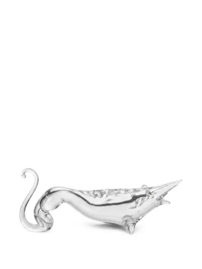 Collevilca L'aguarasso Crystal Sculpture In White
