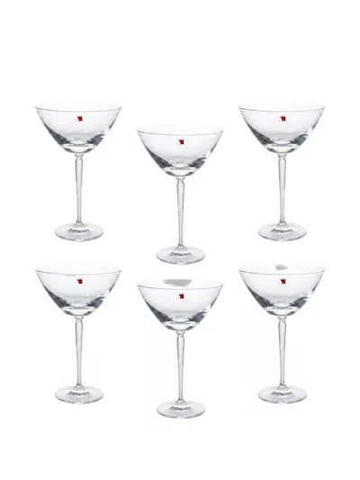 Collevilca Lotus Champagne Glasses (set Of Six) In Transparent