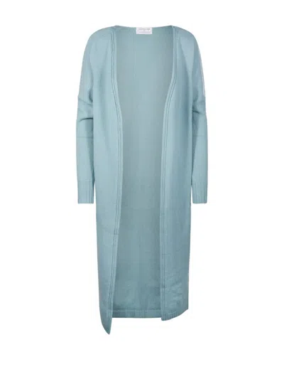 Collezione N 01 Open Front Long Cardigan In Lightweight Knit