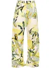Collina Strada 4am Floral Dante Jeans In Yellow