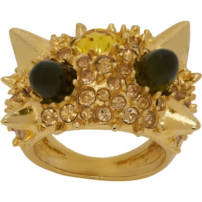 Collina Strada Alien Spike Ring In Gold