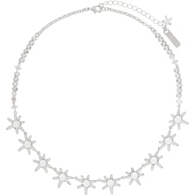 Collina Strada Aster Necklace In Silver Clear