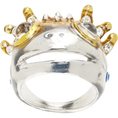 Collina Strada Axolotl Ring In Silver Gold