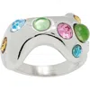 Collina Strada Bat Ring In Pastel Multi