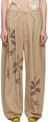 Collina Strada Beige Catchfly Trousers