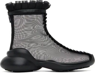 Collina Strada Black Fctry Lab Edition Rufl Boots