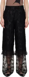 Collina Strada Black Geranium Trousers In Black
