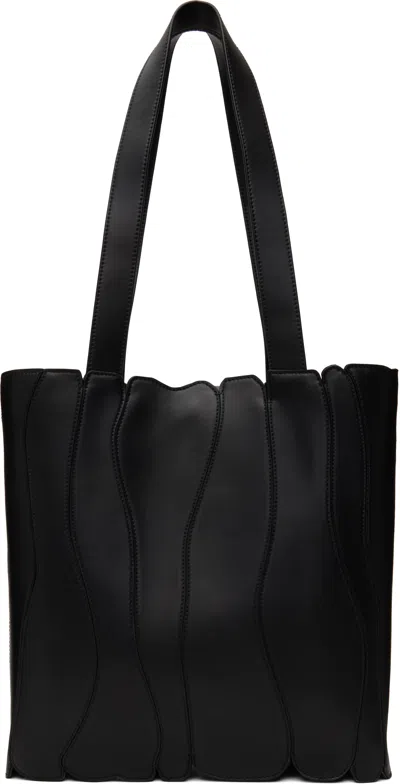 Collina Strada Black Grape Faux Leather Caterpillar Tote