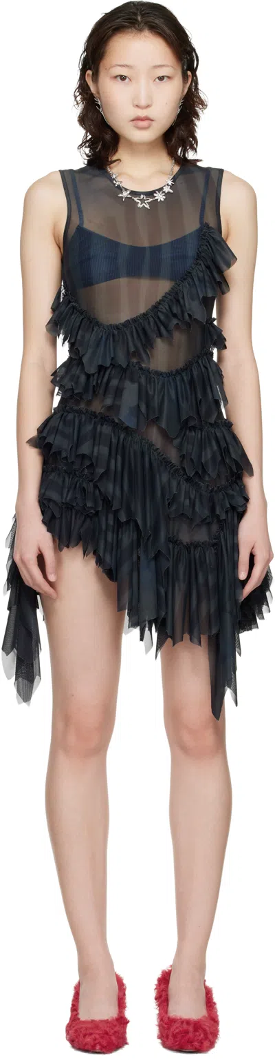 Collina Strada Black Nettle Minidress