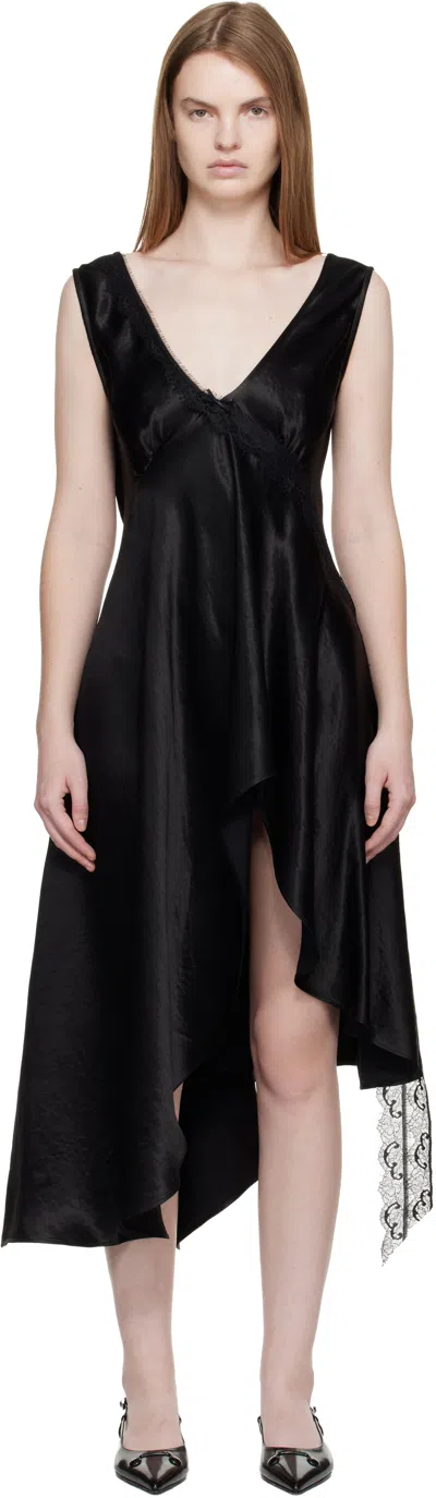 Collina Strada Black Tulip Midi Dress